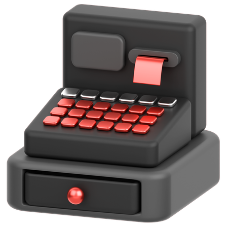 Máquina registradora  3D Icon