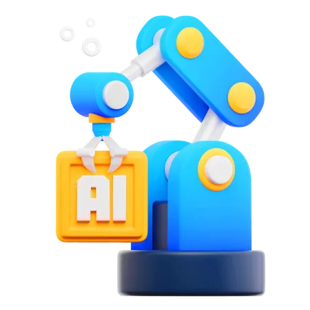 Máquina robótica de inteligencia artificial  3D Icon