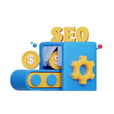 Máquina de SEO  3D Icon