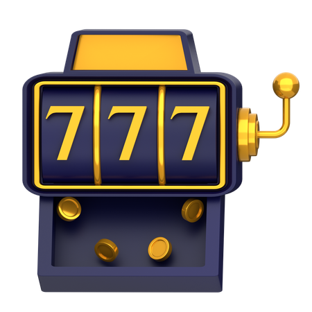 Maquina tragamonedas  3D Icon