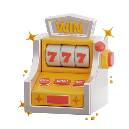 Maquina tragamonedas  3D Icon