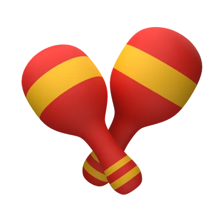 Maraca  3D Icon