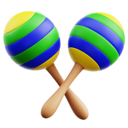 Maraca  3D Icon