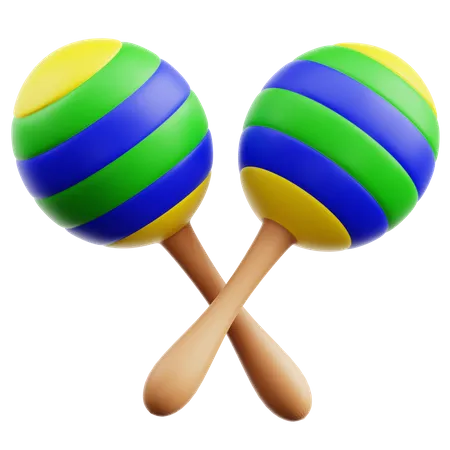 Maraca  3D Icon