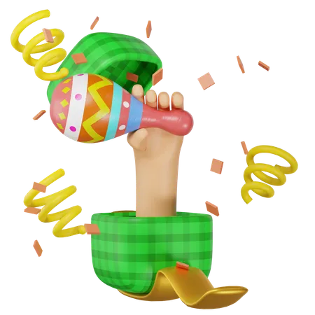 Maraca And Confetti  3D Icon