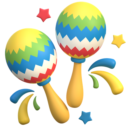 Maracás  3D Icon