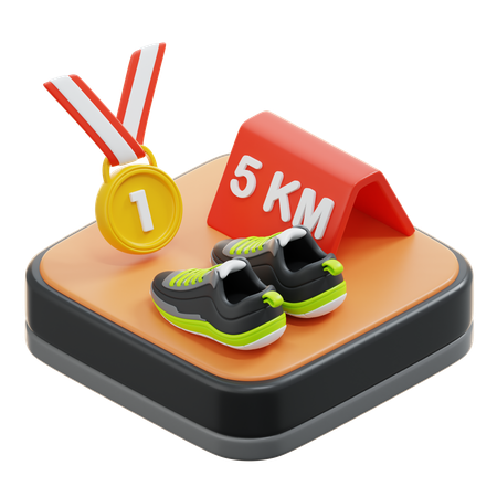 Marathon rennen  3D Icon