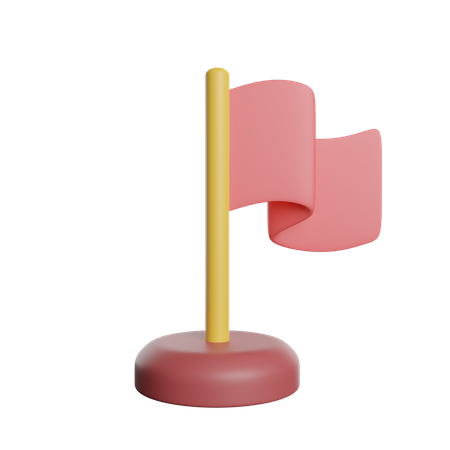 Marca de bandera  3D Icon