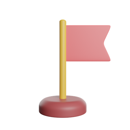 Marca de bandera  3D Icon