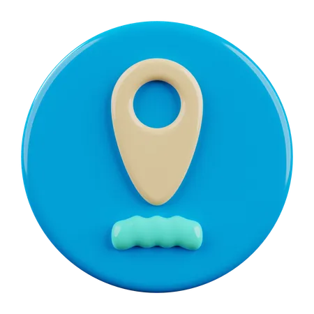 Marca de localização  3D Icon