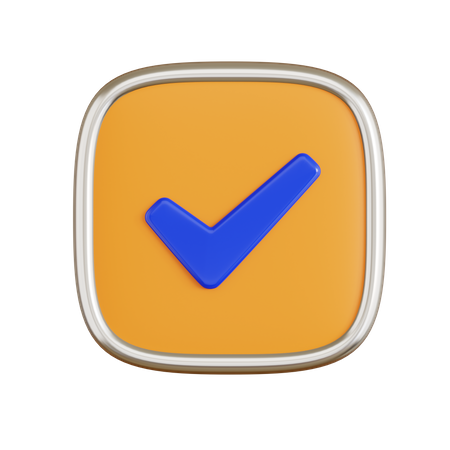 Marca de seleção  3D Icon