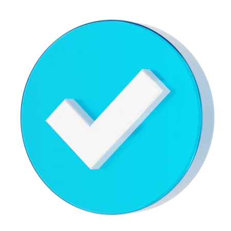 Marca de verificação  3D Icon