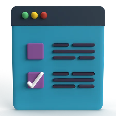 Marca de seleção  3D Icon