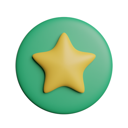 Marca de estrela  3D Icon