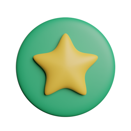 Marca de estrella  3D Icon