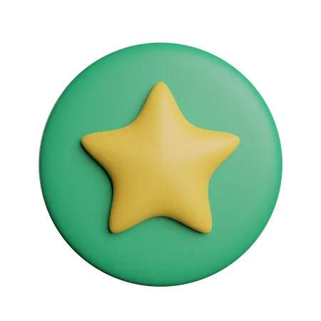 Marca de estrella  3D Icon