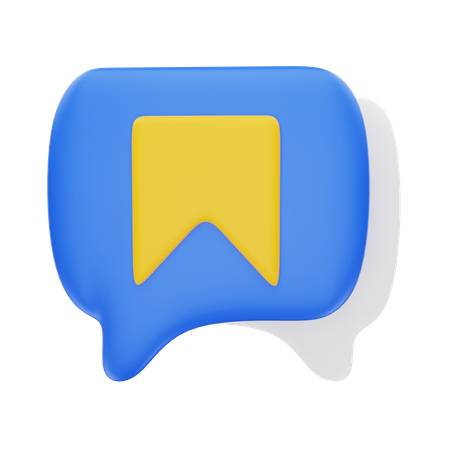 Marcar chat  3D Icon