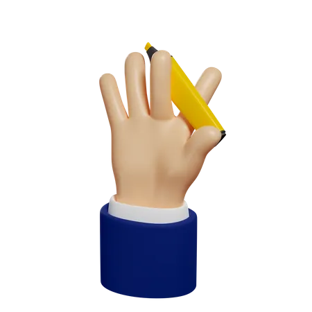 Marcador de mão  3D Illustration