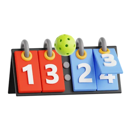 Marcador de pickleball  3D Icon