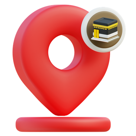 Marcador de ubicación de la qibla  3D Icon
