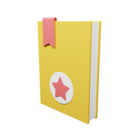 Libro marcador  3D Illustration