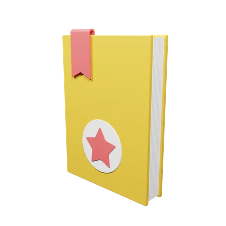 Libro marcador  3D Illustration