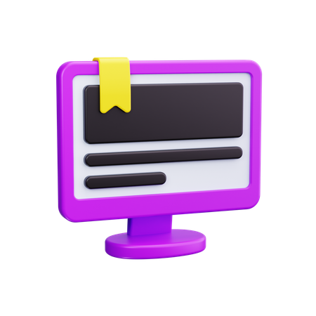 Marcador on-line  3D Icon