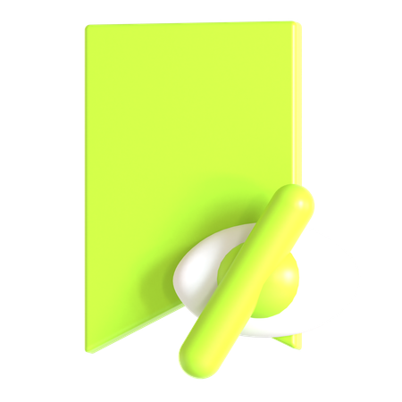 Marcador privado  3D Icon