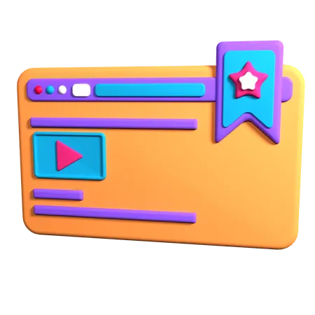Marcador web  3D Icon