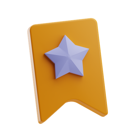 Marcador de estrella  3D Icon