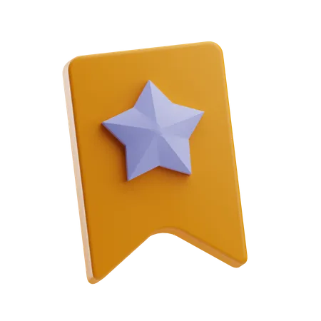 Marcador de estrella  3D Icon