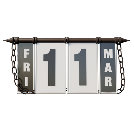 March 11, 2022 Fri  3D Icon