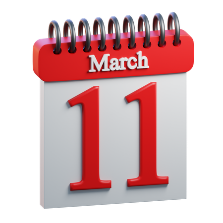 March 11  3D Icon