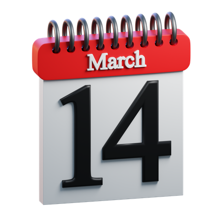 March 14  3D Icon