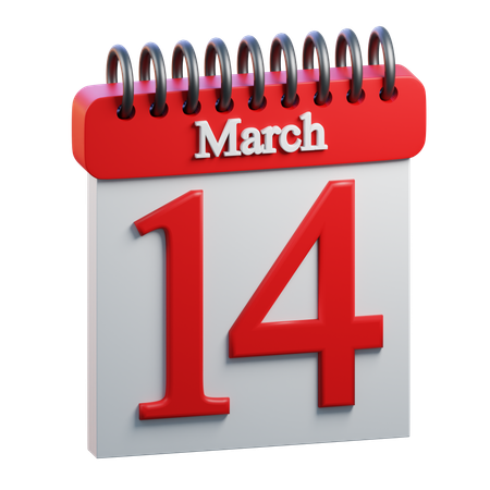 March 14  3D Icon