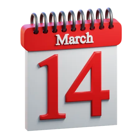 March 14  3D Icon