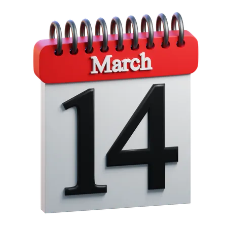 March 14  3D Icon