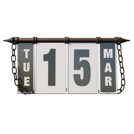 March 15, 2022 Tue  3D Icon