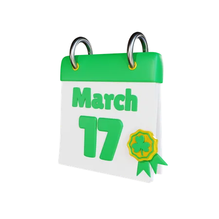 March 17  3D Icon