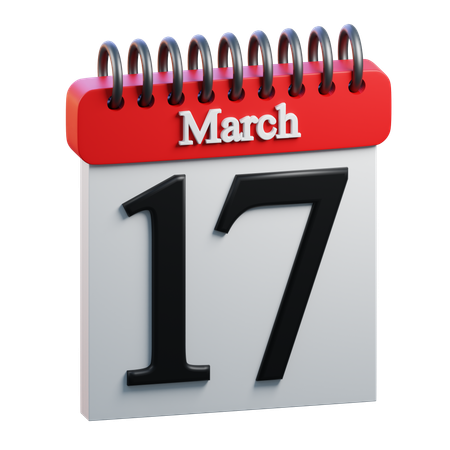 March 17  3D Icon