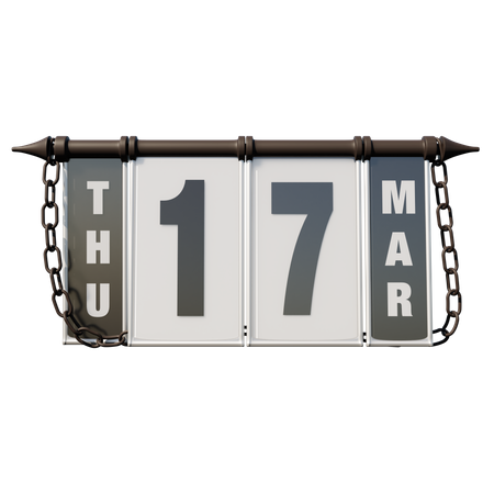 March 17, 2022 Thu  3D Icon