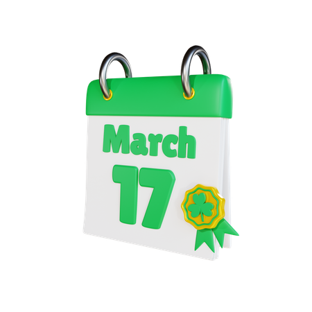 March 17  3D Icon