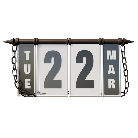 March 22, 2022 Tue  3D Icon