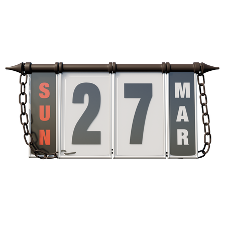 March 27, 2022 Sun 3D Illustration
