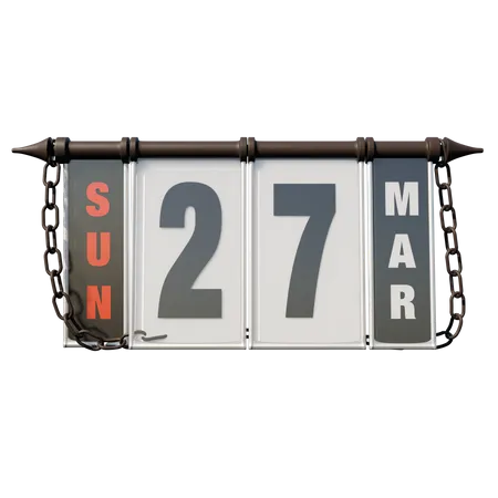 March 27, 2022 Sun  3D Illustration