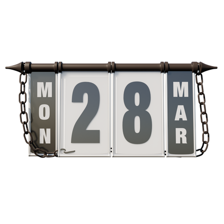 March 28, 2022 Mon  3D Icon