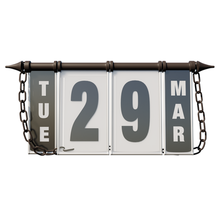 March 29, 2022 Tue  3D Icon