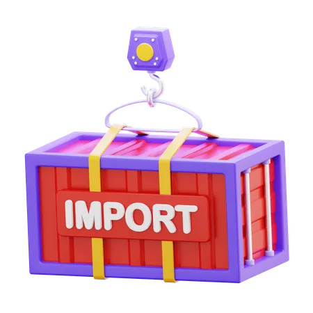 Marchandises importées  3D Icon