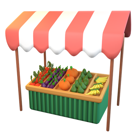 Marché aux fruits  3D Icon