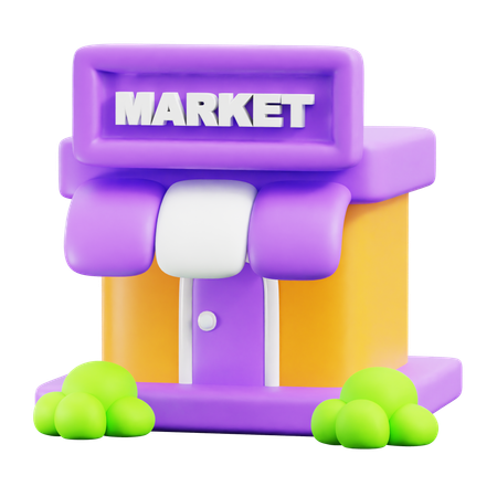 Magasin du marché  3D Icon